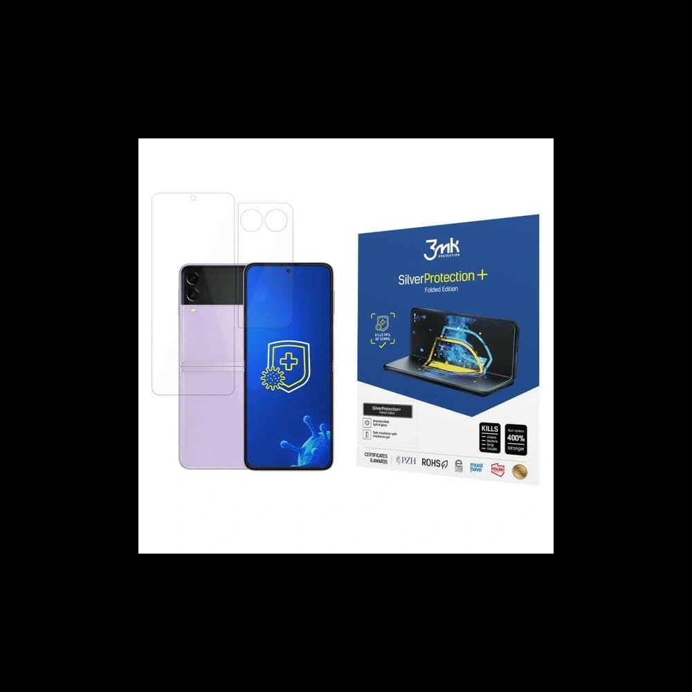 [OUTLET] Antimikrobní ochranná fólie 3MK Silver Protect+ Folded Edition Samsung Galaxy Z Flip 3 5G - 1