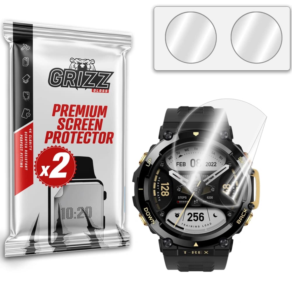 GrizzGlass Keramikfolie CeramicFilm für Amazfit T-Rex 2 - 1