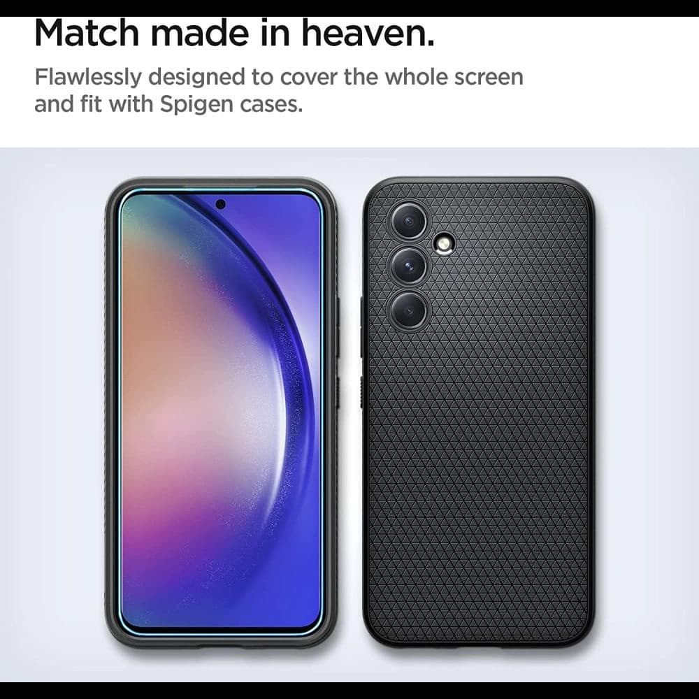 Spigen Samsung Gehärtetes Glas GLAS.tR Slim AlignMaster Galaxy A54 5G Klar [2 PACK] - 4