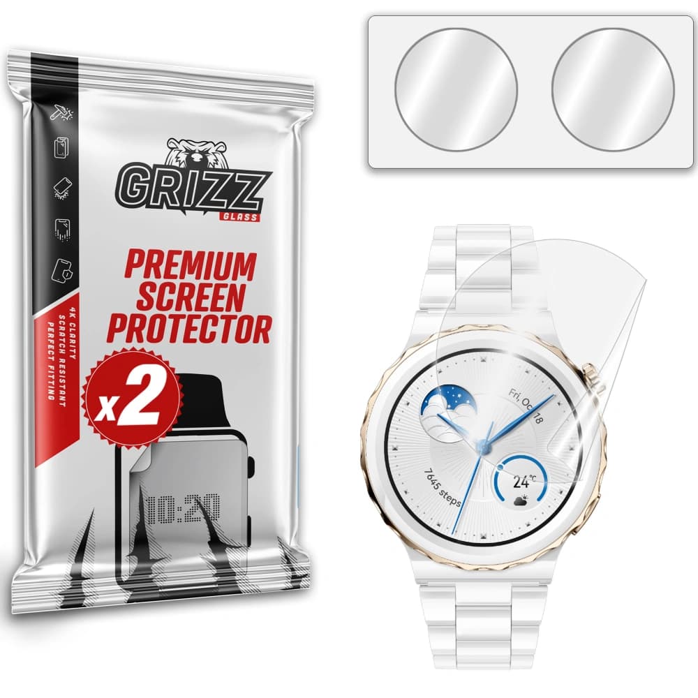 GrizzGlass Keramikfolie CeramicFilm für Huawei Watch GT 3 46 mm - 1