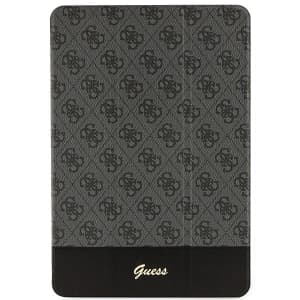 Guess Apple Tasche GUFC10PS4SGK iPad 10.2 2019/2020/2021 (7., 8. und 9. Generation) schwarz/schwarz 4G Stripe Allover