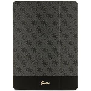 Guess Apple Tasche GUFCP12PS4SGK iPad Pro 12.9 2020/2021/2022 (4., 5. und 6. Generation) schwarz/schwarz 4G Stripe Allover