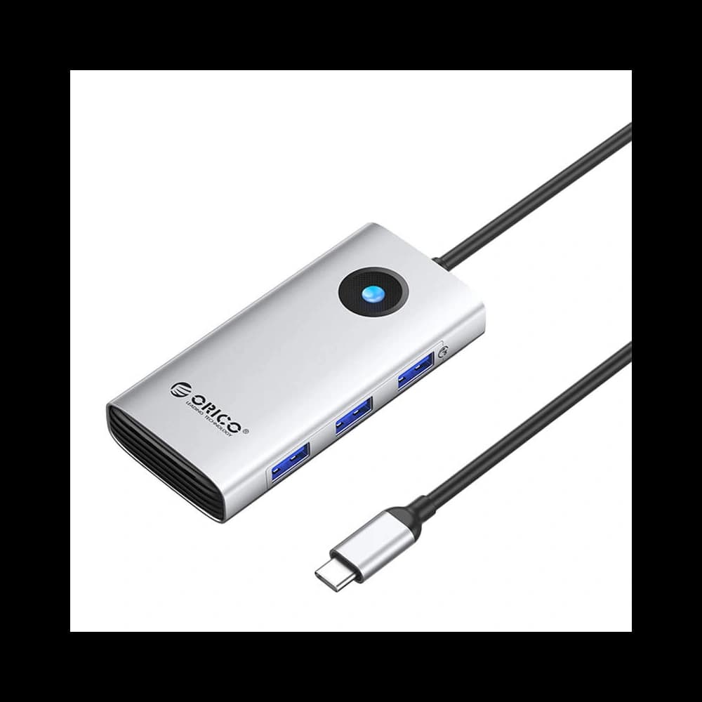 Orico Docking Station HUB 6in1 USB-C, HDMI, 3xUSB (silver) - 1