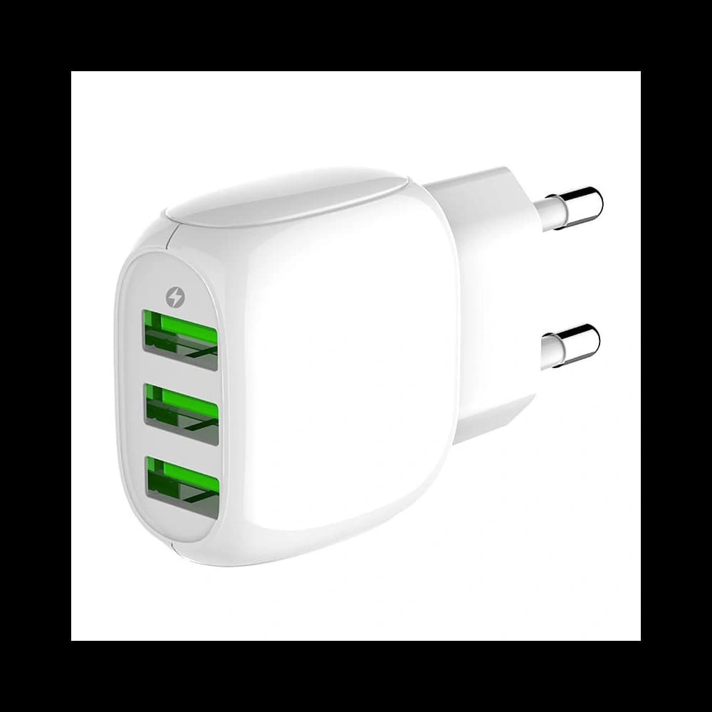 LDNIO A3315 Wall Charger 3xUSB + Lightning cable - 3
