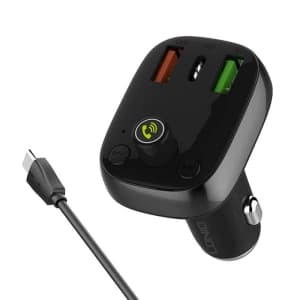 LDNIO FM Sender C704Q Bluetooth 2xUSB-A, USB-C + USB-C Kabel