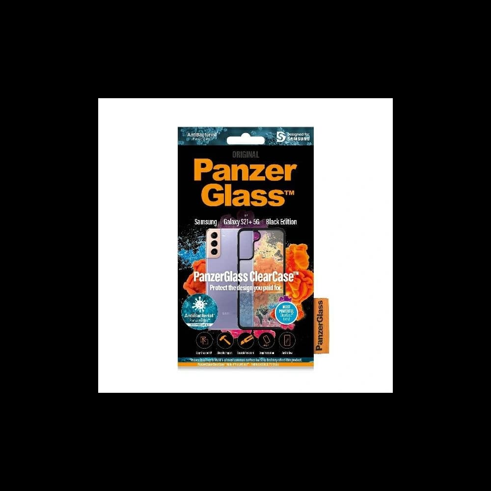 Etui PanzerGlass ClearCase Samsung Galaxy S21+ Plus czarny/black - 2