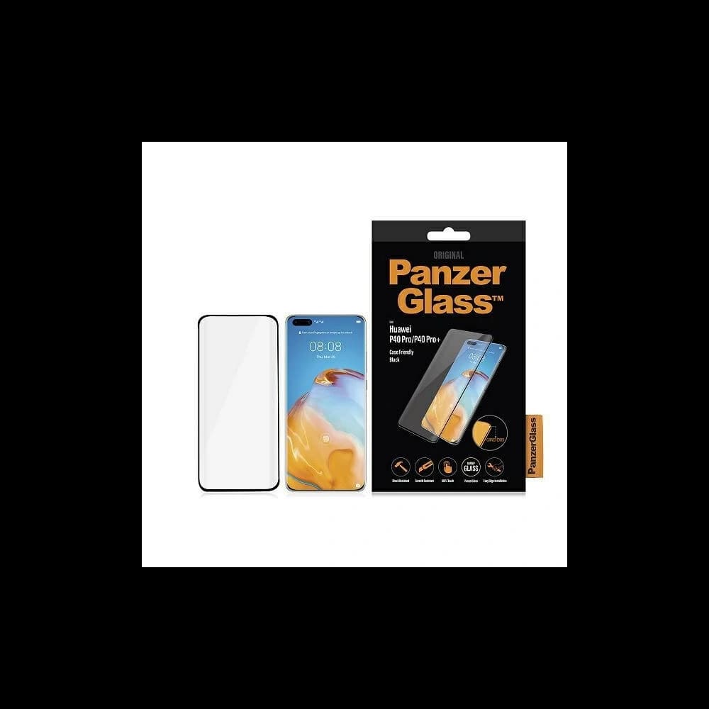 PanzerGlass Curved Super+ Huawei P40 Pro/P40 Pro+ Plus Case Friendly Finger Print black - 1