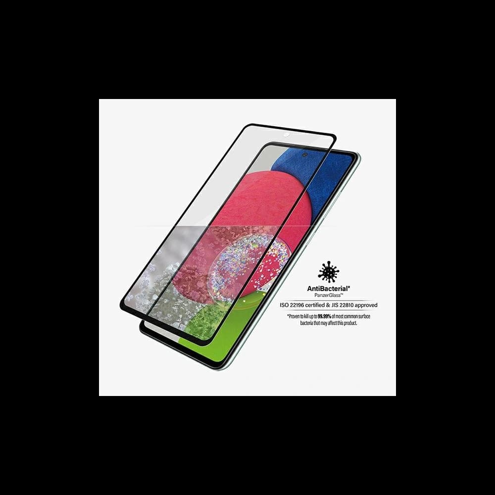 Szkło hartowane PanzerGlass E2E Microfracture Samsung Galaxy A52/A53 5G Case Friendly AntiBacterial czarny/black - 3