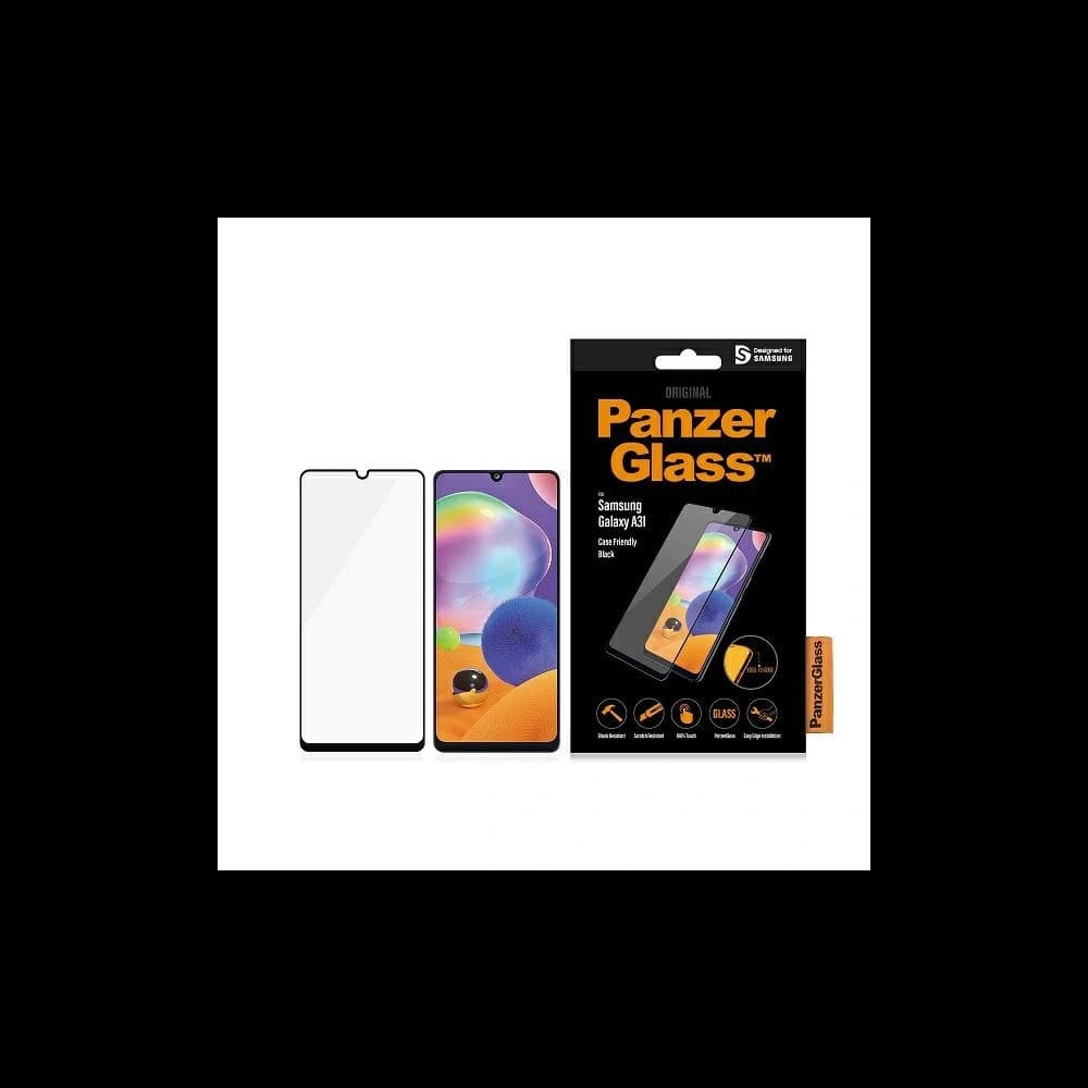 PanzerGlass Samsung Gehärtetes Glas E2E Regular Galaxy A31/A32 Case Friendly schwarz/schwarz - 1