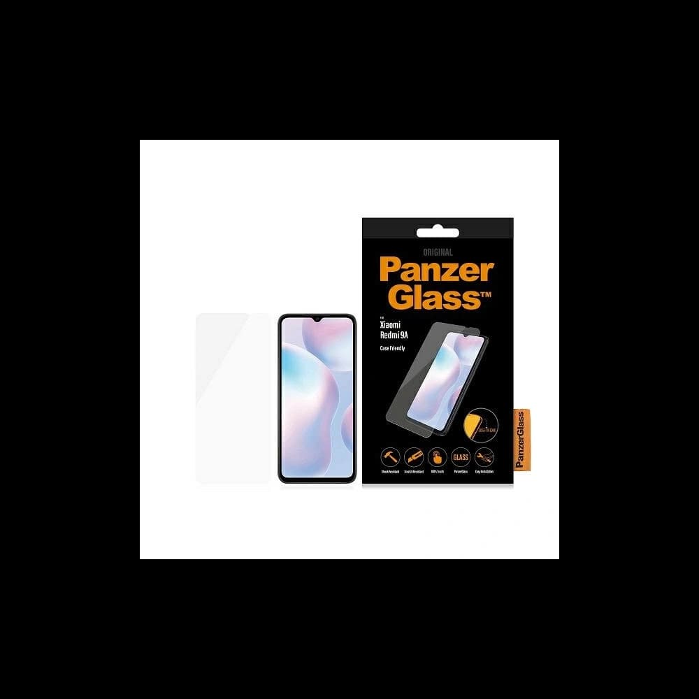 PanzerGlass Xiaomi Gehärtetes Glas E2E Regular Redmi 9A Case Friendly - 1