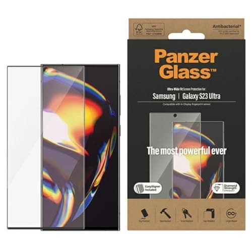 Szkło hartowane PanzerGlass Ultra-Wide Fit Samsung Galaxy S23 Ultra Screen Protection 7317 z aplikatorem