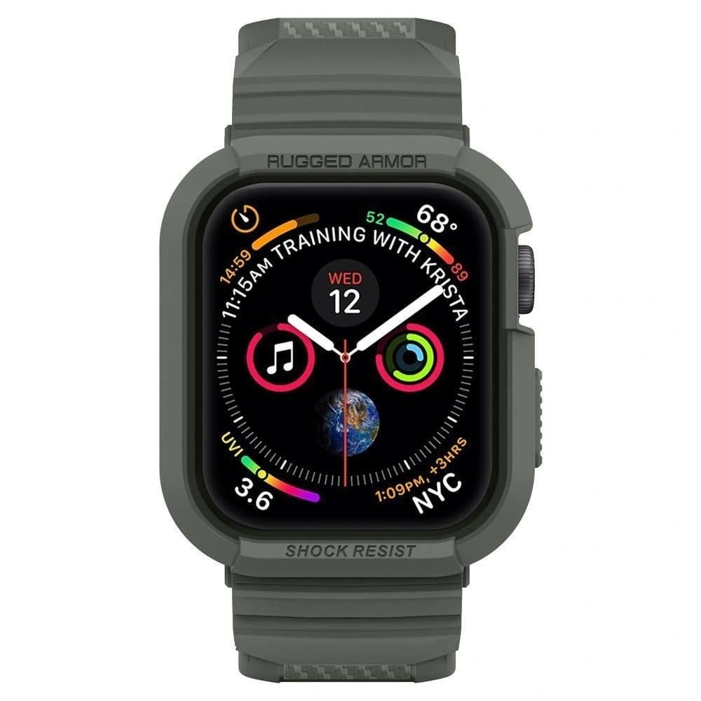 Spigen Rugged Armor Pro Apple Watch 4/5/6/7/SE 44/45mm Militärgrün - 2