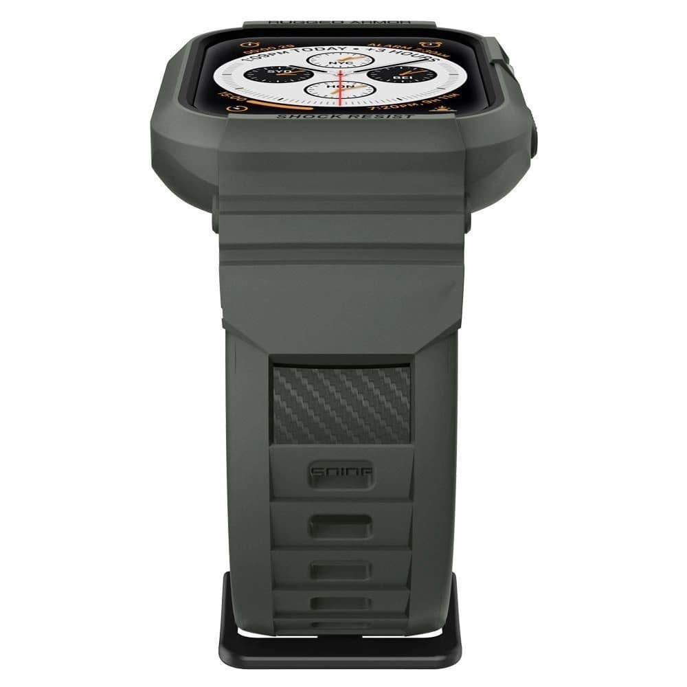 Spigen Rugged Armor Pro Apple Watch 4/5/6/7/SE 44/45mm Militärgrün - 3
