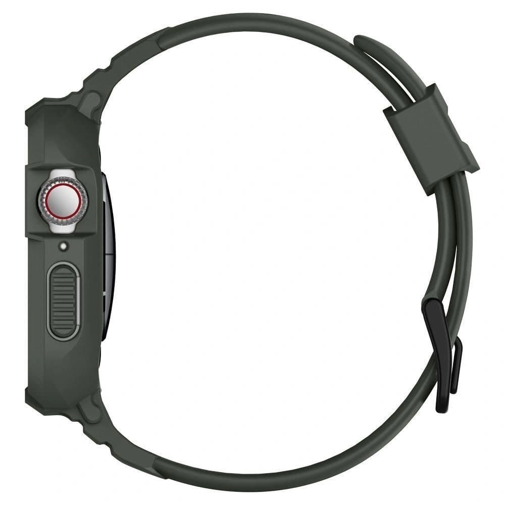 Spigen Rugged Armor Pro Apple Watch 4/5/6/7/SE 44/45mm Militärgrün - 4