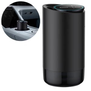 Automobilový osvěžovač vzduchu Baseus černý (bílý čaj / šťavnatý broskev) + kabel USB-C 1m