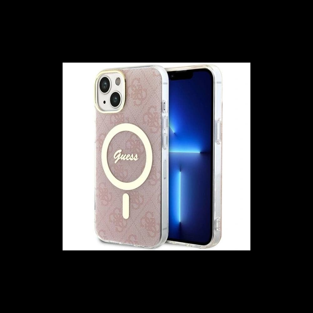 Etui Guess GUHMP14MH4STP Apple iPhone 14 Plus / 15 Plus rózsaszín/pink hardcase 4G MagSafe - 1