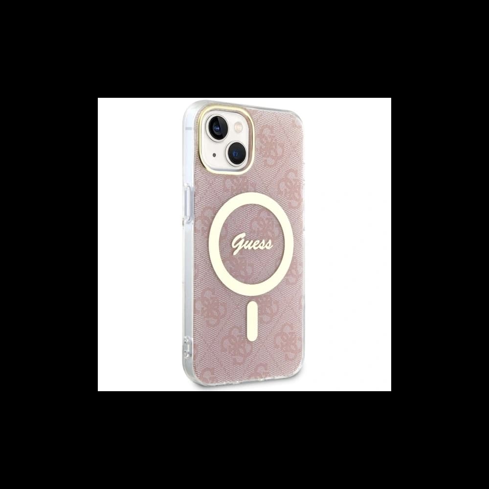 Etui Guess GUHMP14MH4STP Apple iPhone 14 Plus / 15 Plus rózsaszín/pink hardcase 4G MagSafe - 4