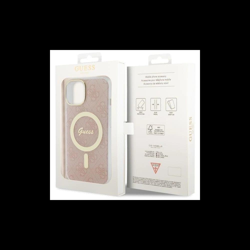 Etui Guess GUHMP14MH4STP Apple iPhone 14 Plus / 15 Plus rózsaszín/pink hardcase 4G MagSafe - 8