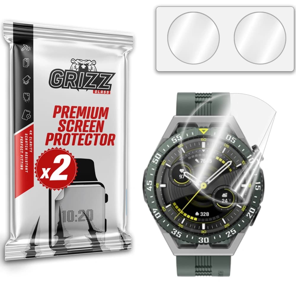 GrizzGlass Keramikfolie CeramicFilm für Huawei Watch GT 3 SE 46mm - 1