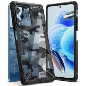 Ringke Xiaomi Tasche Fusion-X Design Redmi Note 12 Pro 5G/POCO X5 Pro 5G Camo (Moro) Schwarz
