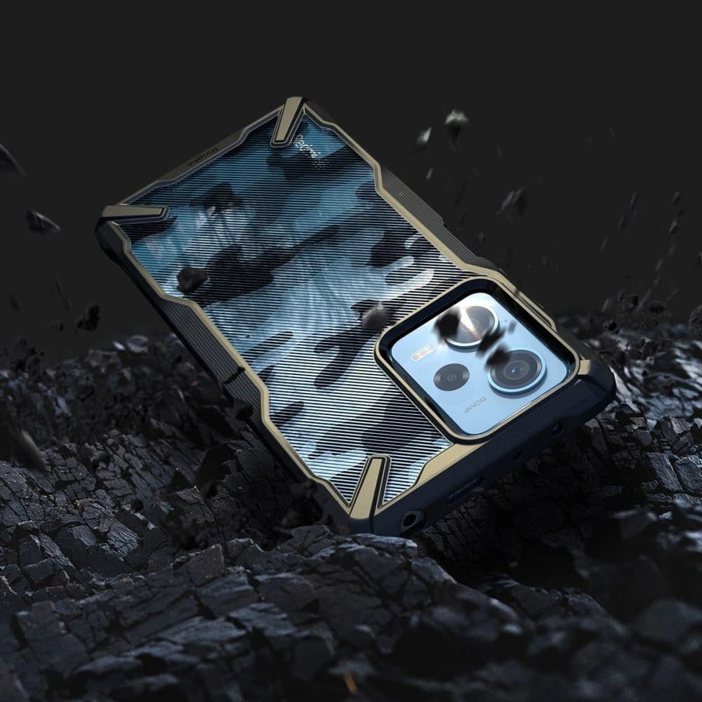 Ringke Fusion-X Design Xiaomi Redmi Note 12 Pro 5G/POCO X5 Pro 5G Camo (Moro) Black - 8