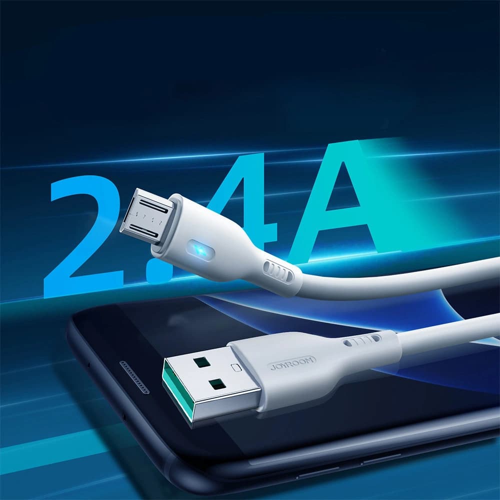 Kabel Joyroom S-UM018A13 USB-A/microUSB 2.4A 1.2m biały - 2