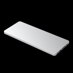 Stație de andocare Satechi Slim Dock pentru Apple iMac 24 USB-C (USB-C 10Gb, USB-A 10Gb, 2x USB-A, cititor de carduri micro/SD (argintiu)