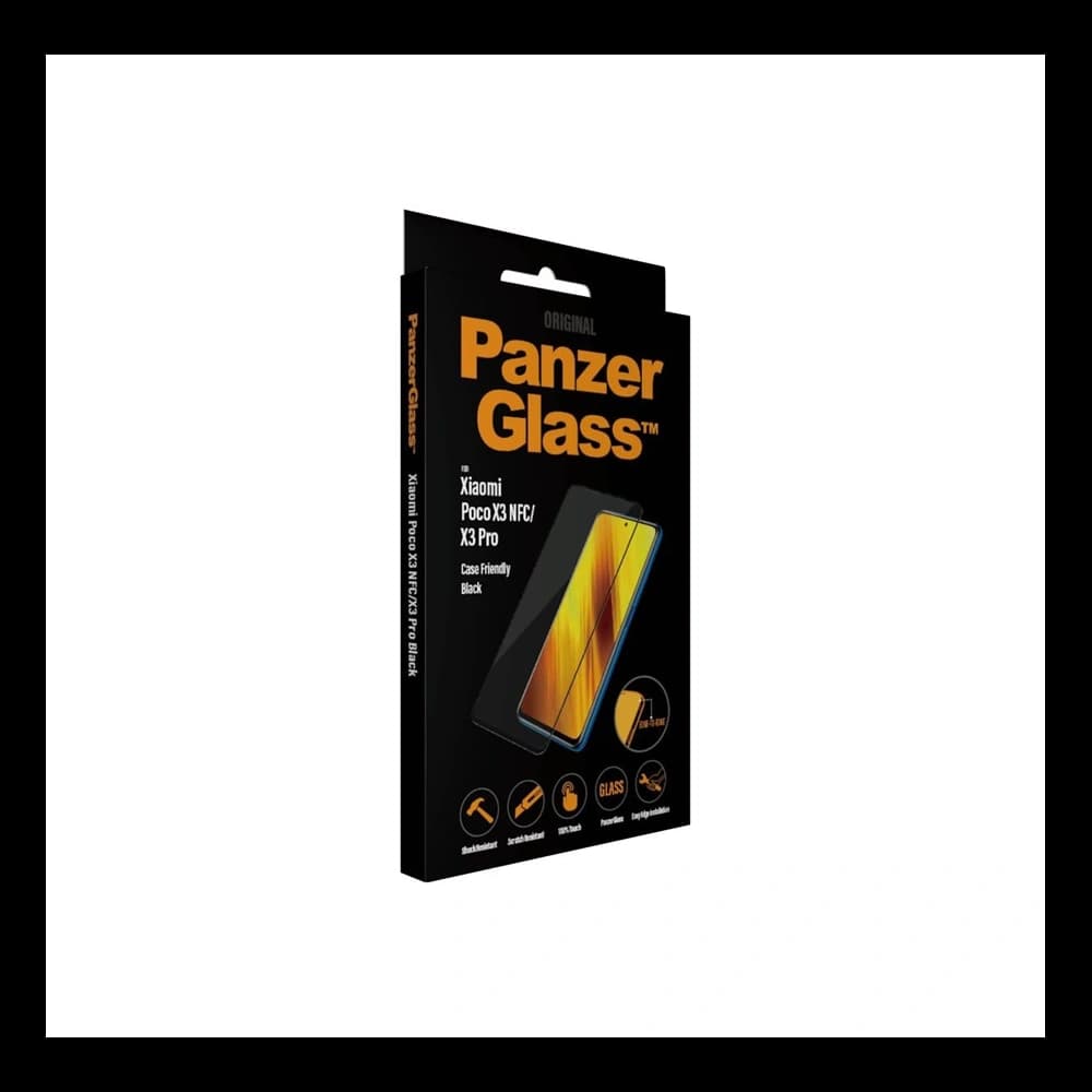 PanzerGlass Xiaomi Tempered Glass E2E Regular Poco X3 NFC/X3 Pro Case Friendly schwarz/schwarz - 3