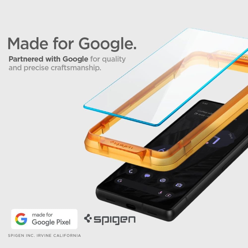 Spigen GLAS.tR AlignMaster Google Pixel 7a Clear [2 PACK] - 6