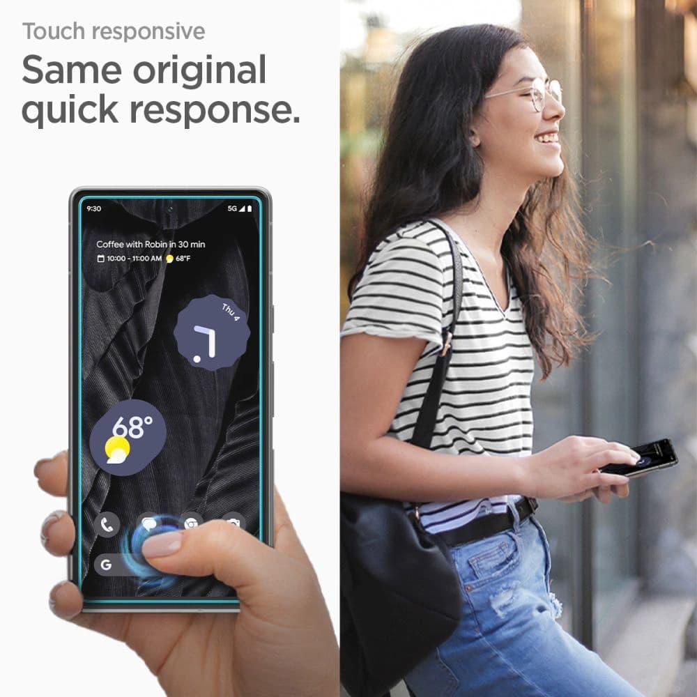 Spigen GLAS.tR AlignMaster Google Pixel 7a Clear [2 PACK] - 8