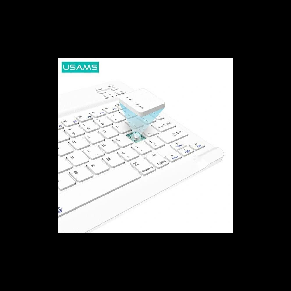 Apple USAMS Winro Keyboard Case iPad Pro 11 2018/2020/2021/2022 (1., 2., 3., 4. Generation) lila Gehäuse-weiße Tastatur/lila Abdeckung-weiß (US-BH645) - 4