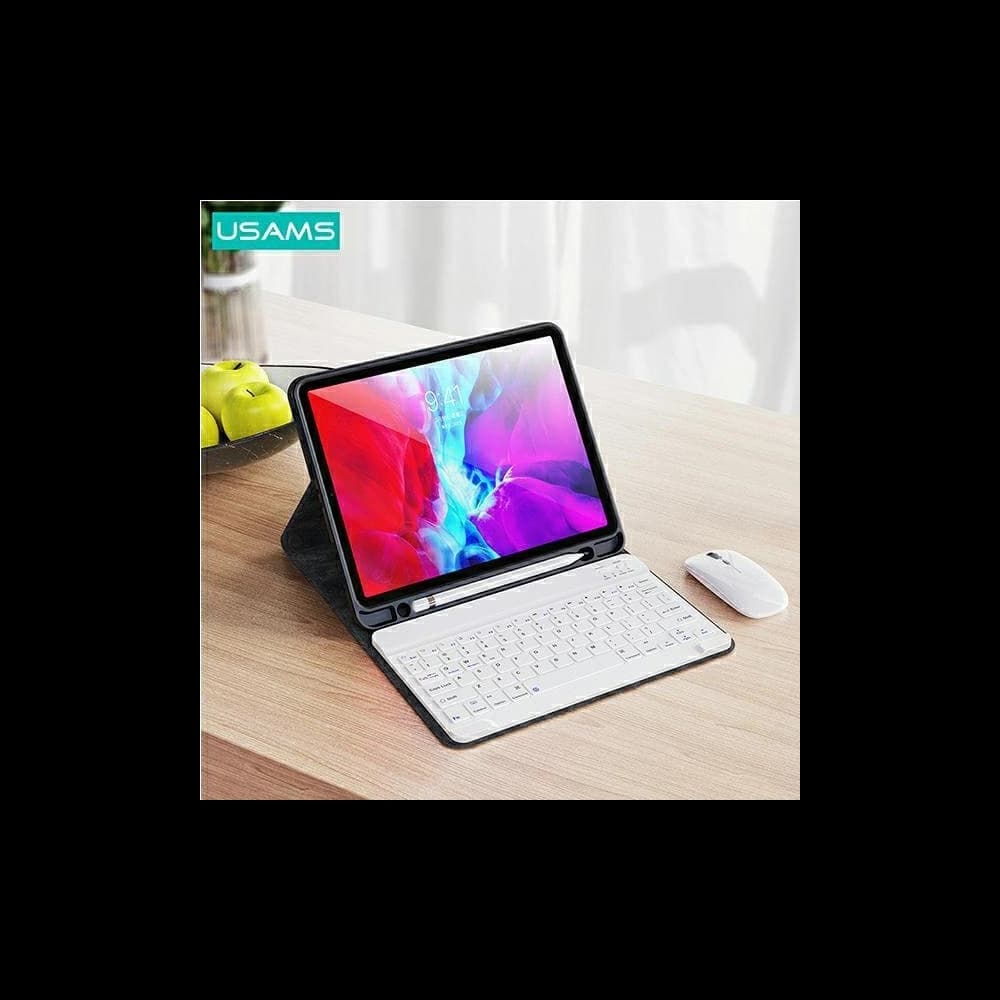 Apple USAMS Winro Keyboard Case iPad Pro 11 2018/2020/2021/2022 (1., 2., 3., 4. Generation) lila Gehäuse-weiße Tastatur/lila Abdeckung-weiß (US-BH645) - 5