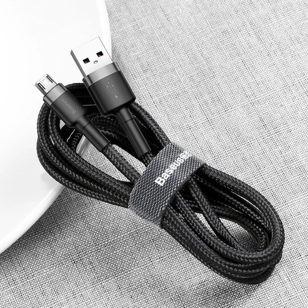 Baseus Cafule USB-A/microUSB Cable 2A 3M black-gray - 6