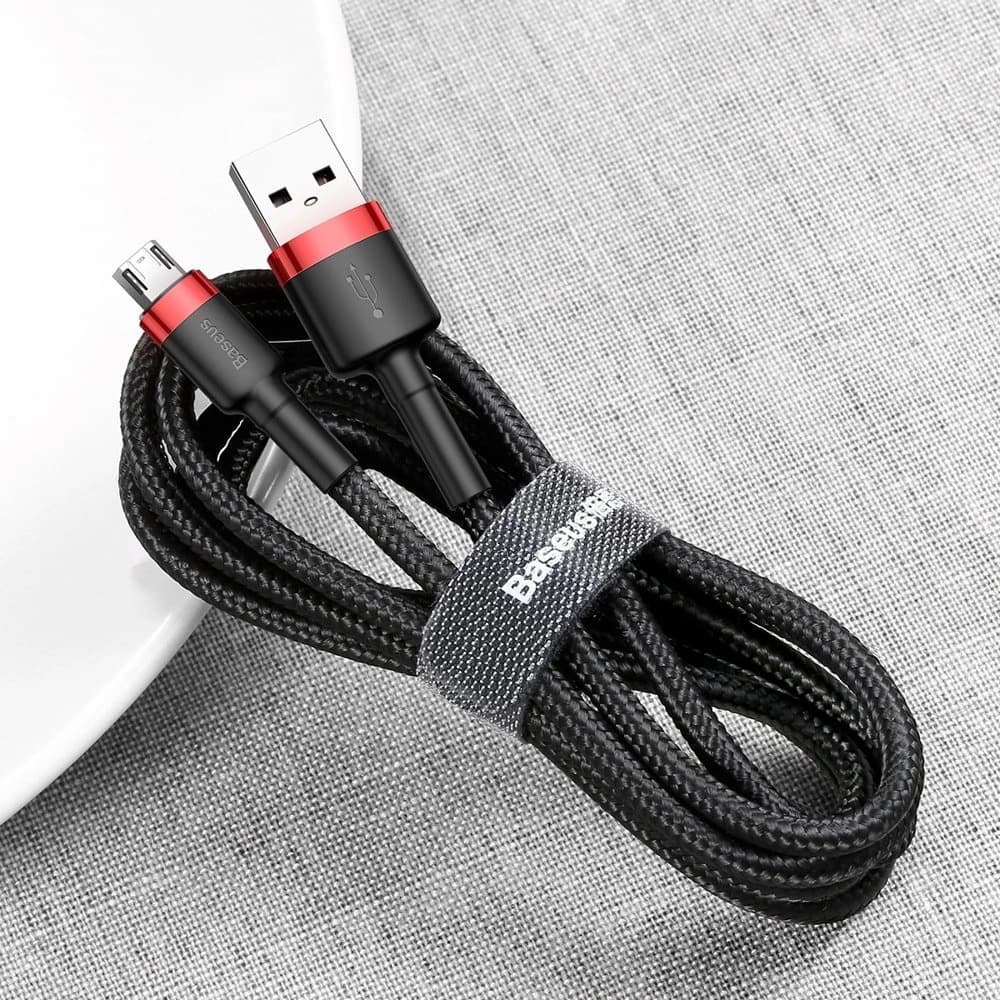 Baseus Cafule USB-A/microUSB Cable 2A 3M black-red - 6