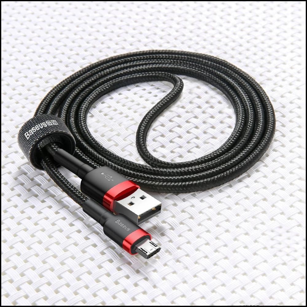 Baseus Cafule USB-A/microUSB Cable 2A 3M black-red - 10