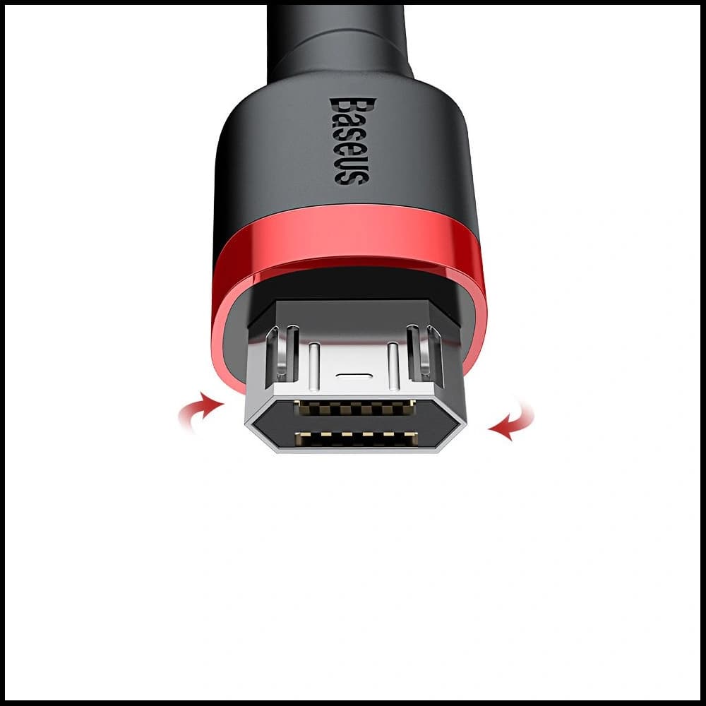 Baseus Cafule USB-A/microUSB Cable 2A 3M black-red - 11