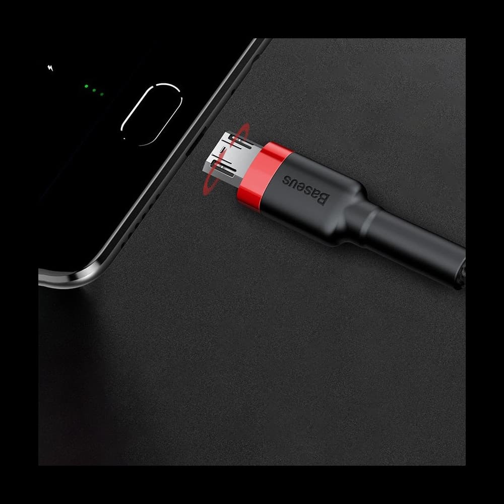 Baseus Cafule USB-A/microUSB Cable 2A 3M black-red - 12