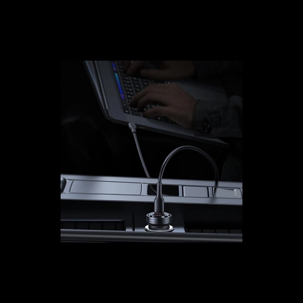 USAMS C35 Car Charger USB-A+USB-C 45W Fast Charge purple (US-CC175) - 8