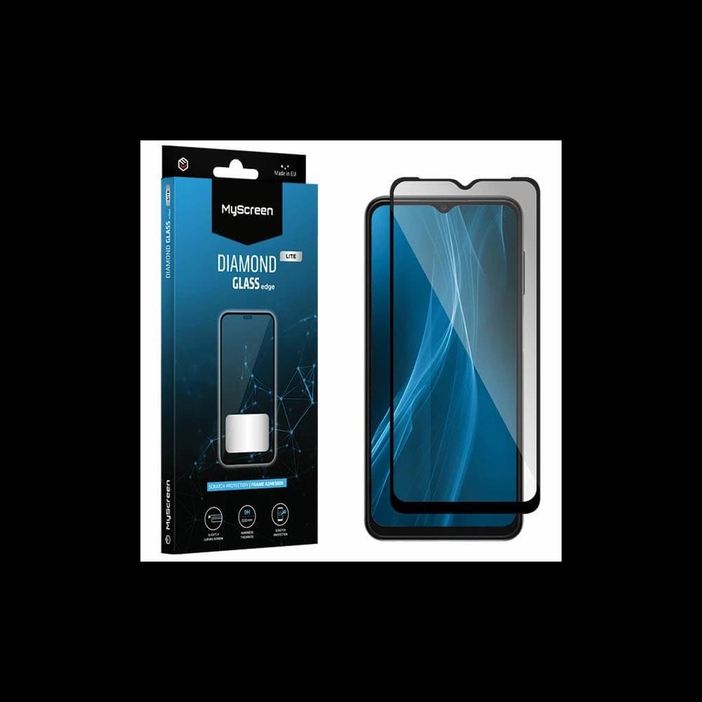 MyScreen Diamond Glass Edge Lite FG Honor 70 Lite edzett üveg fekete/black Full Glue - 1