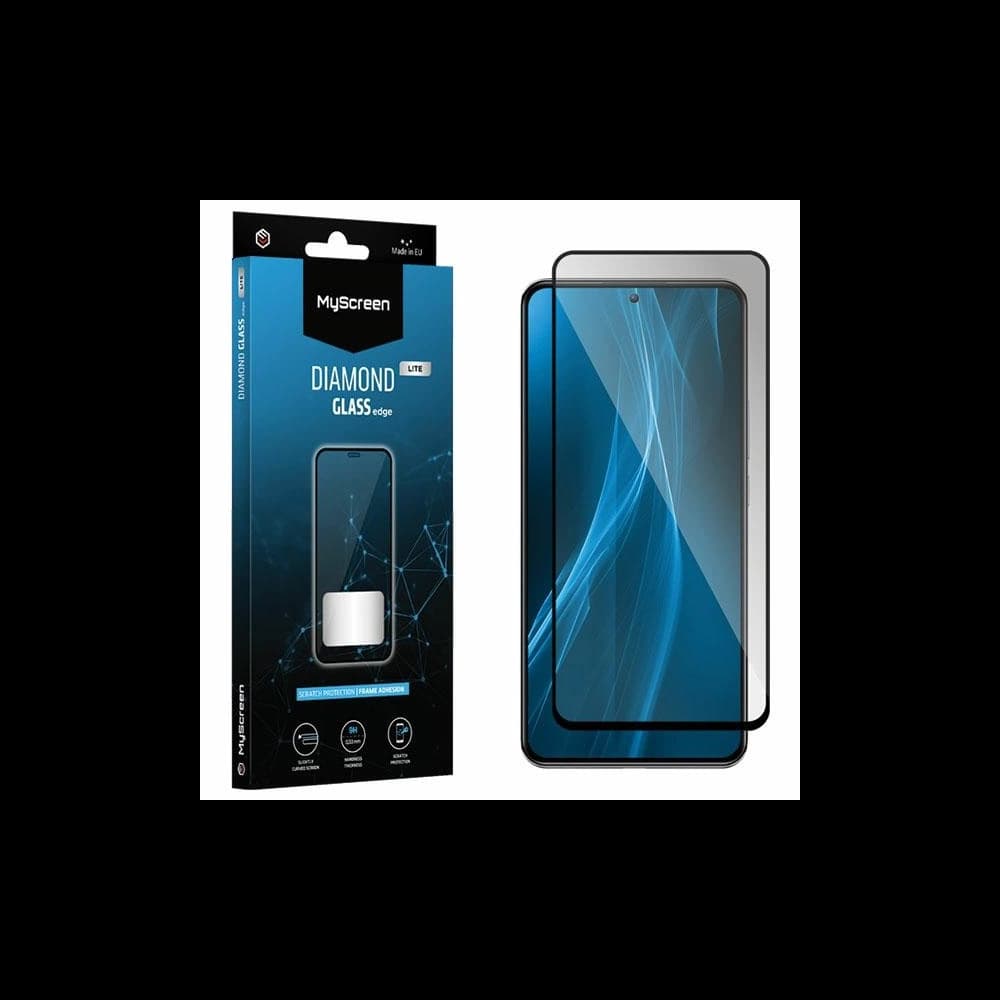 MyScreen Diamond Glass Edge Lite FG Vivo X80 Lite schwarz/schwarz Full Glue gehärtetes Glas - 1