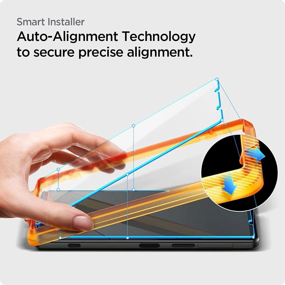 Spigen Gehärtetes Glas GLAS.tR Slim AlignMaster Sony Xperia 1 V Klar [2 PACK] - 4