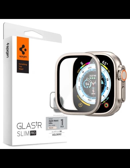 Szkło hartowane Spigen Glas.tr Slim Pro Apple Watch Ultra 1 / 2 / 3 49mm Titanium