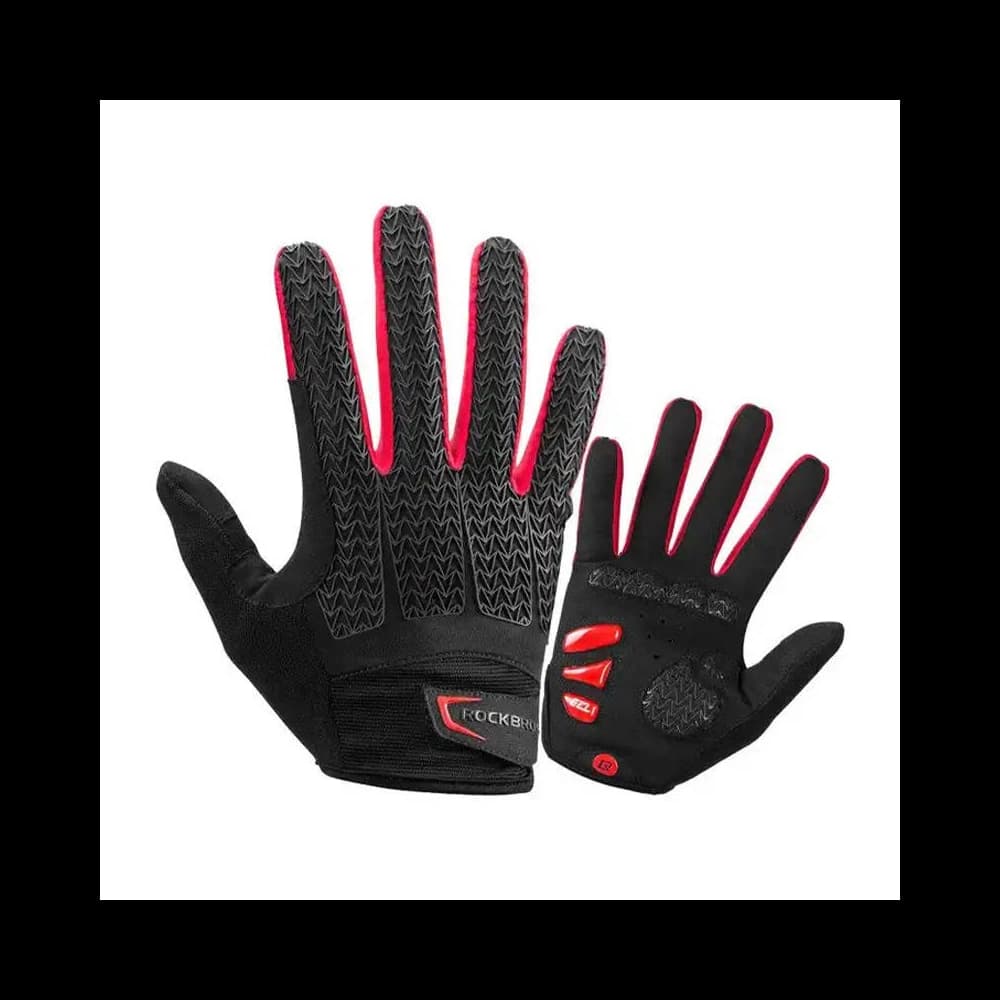 Rukavice na kolo Rockbros S169-1BR velikost L (černo-červené) - 1