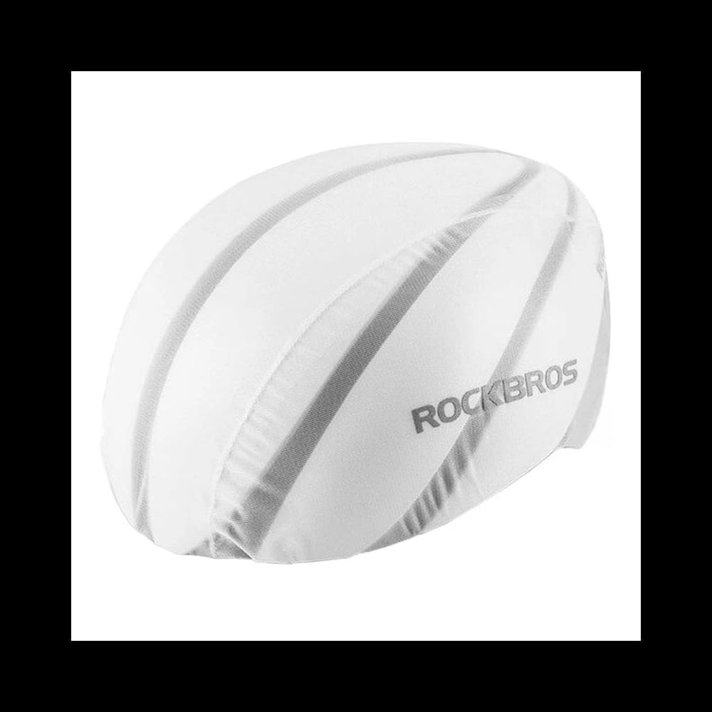 Voděodolný obal na cyklistickou helmu Rockbros YPP017 (bílý) - 1