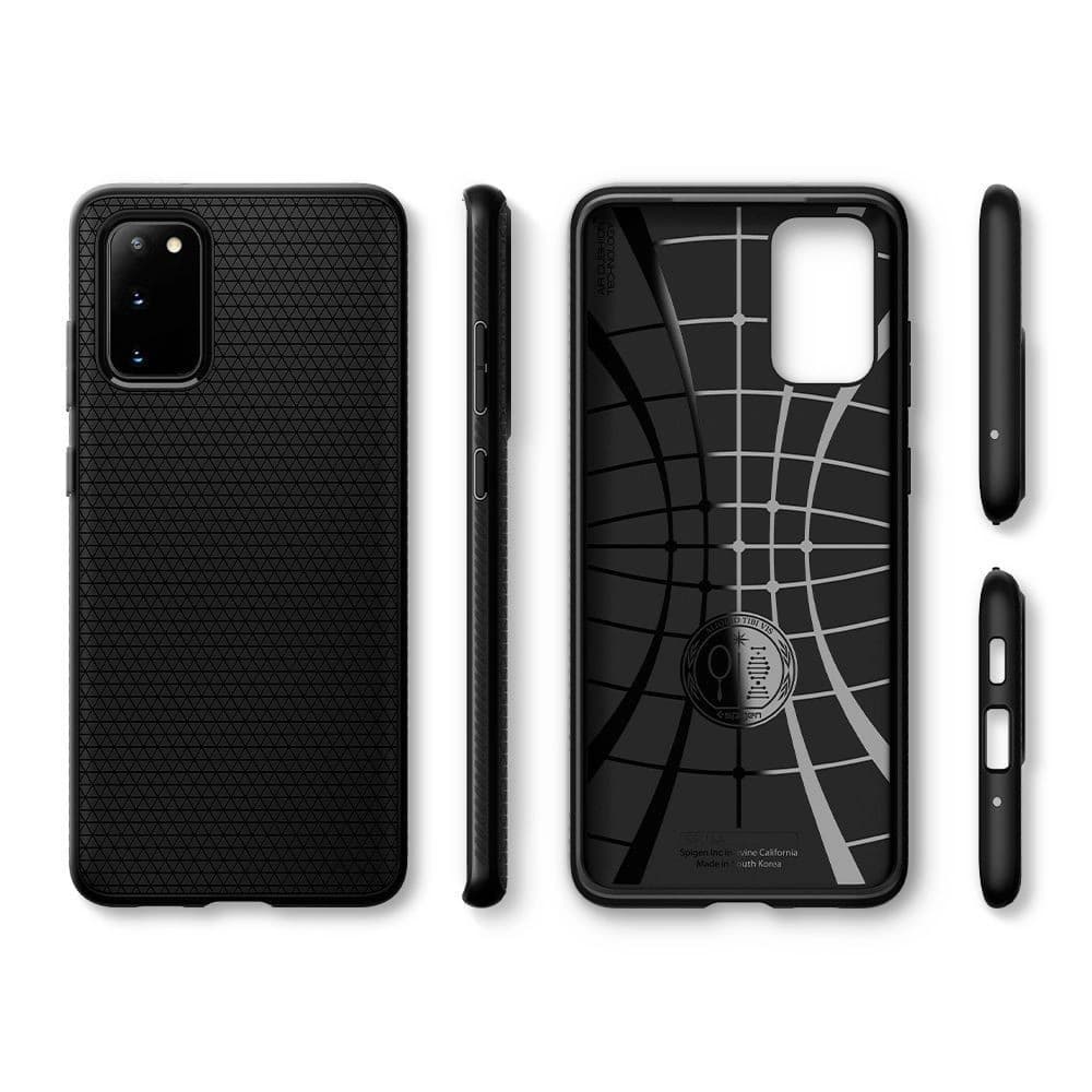 Case Spigen Liquid Air Samsung Galaxy S20+ Plus Matt Schwarz - 9