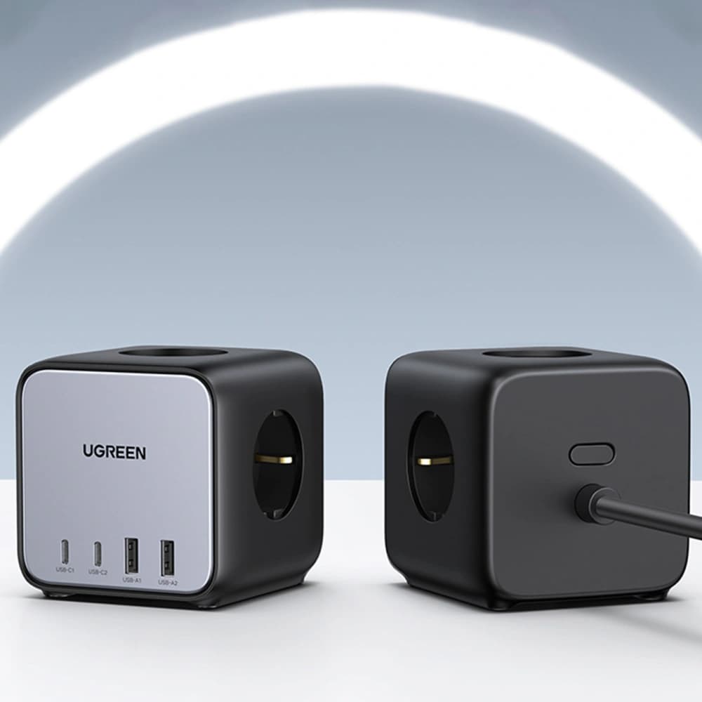 Steckdosenleiste UGREEN CD268 65W USB-A/USB-C + 3x AC Steckdose schwarz - 9