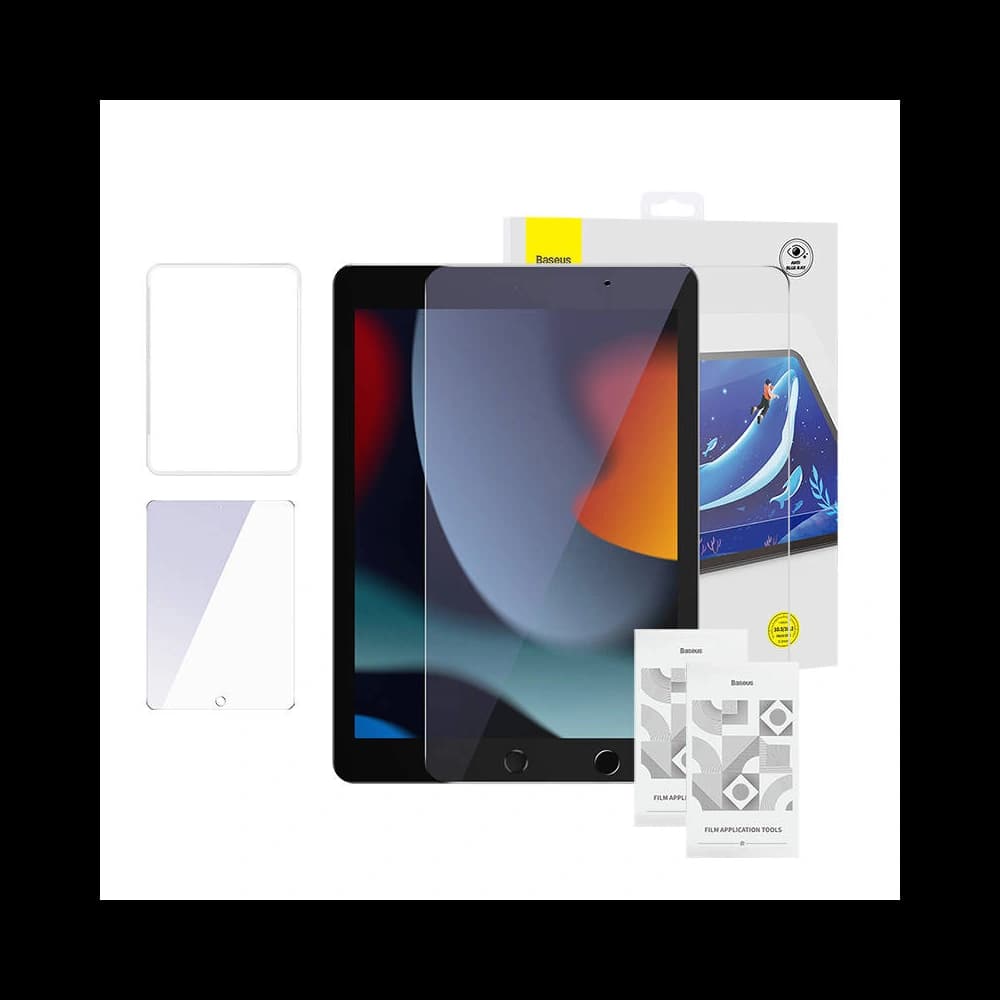 Baseus 0.3mm Apple Gehärtetes Glas Crystal iPad 10.2 2019/2020/2021 (7., 8., 9. Gen)/iPad Air 10.5 2019 (3. Gen) [2 PACK] - 1