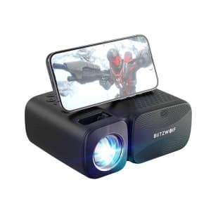 Projektor LED BlitzWolf BW-V3 Mini, Wi-Fi + Bluetooth (černý)