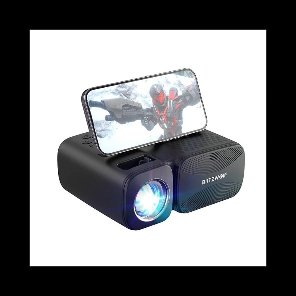 BlitzWolf BW-V3 Mini Projector, Wi-Fi + Bluetooth (black) - 1