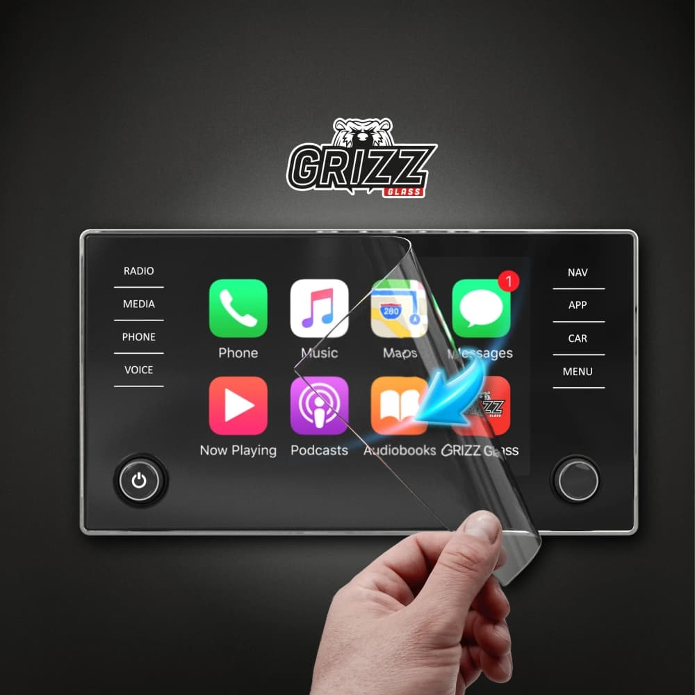 Matte GrizzGlass CarDisplay Protection Skoda Karoq 8" Bolero (2017-2025) - 7